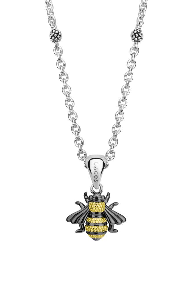 LAGOS Rare Wonders - Honeybee Pendant Necklace in Silver/Gold Cover