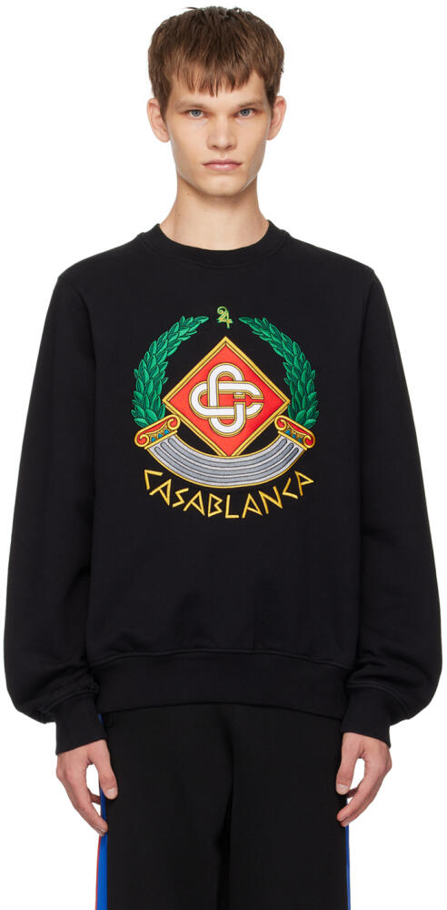 Casablanca Black Casa Crest Sweatshirt Cover