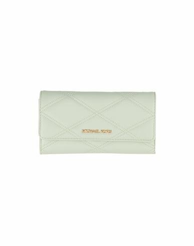 Michael Michael Kors Woman Wallet Light green Soft Leather Cover