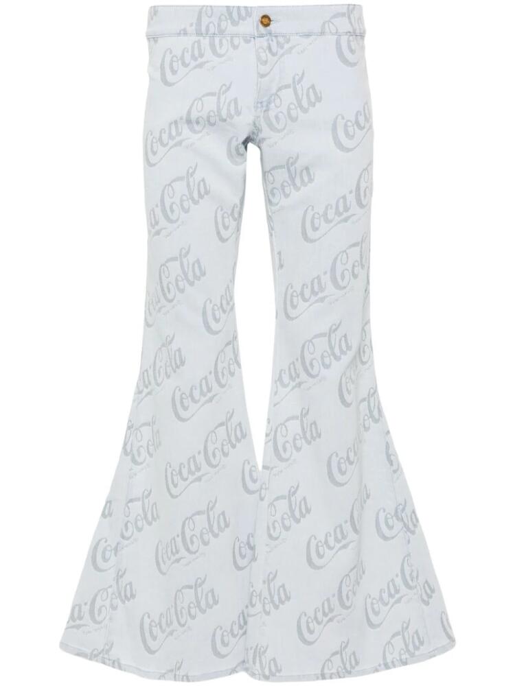 ERL x Coca-Cola jacquard flared jeans - Grey Cover