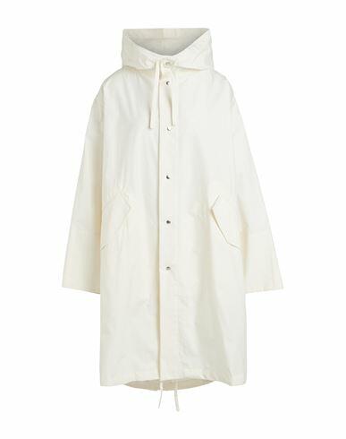 Jil Sander Woman Overcoat & Trench Coat Ivory Cotton Cover