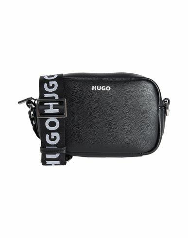 Hugo Woman Cross-body bag Black Recycled polyester, Polyurethane Cover