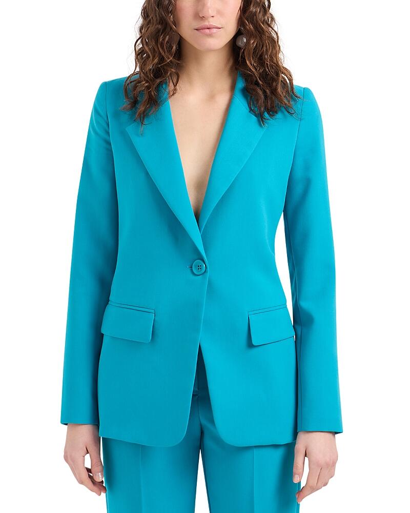 Emporio Armani Single Breasted Techno Cady Blazer Cover