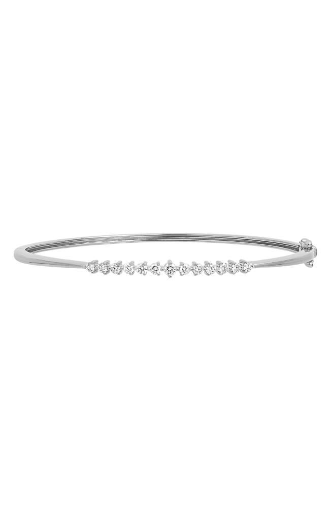 Bony Levy Liora Graduated Diamond Bangle Bracelet in 18K White Gold Cover