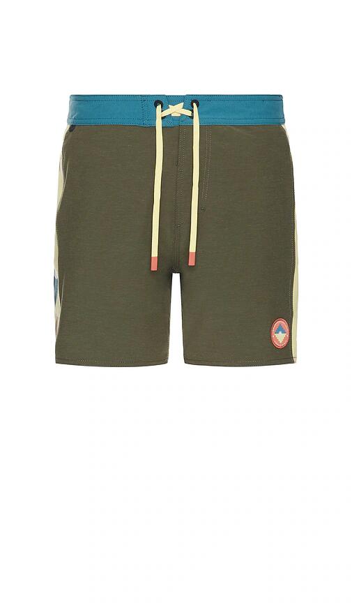 ROARK Passage 16 Side Panel Swim Short in Brown Cover