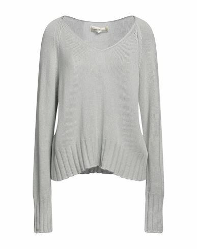 Lamberto Losani Woman Sweater Light grey Silk, Cashmere Cover