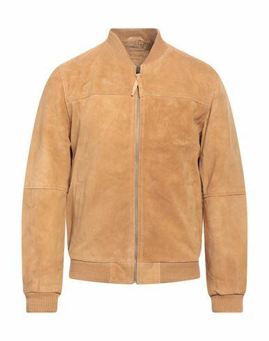 Bolongaro Trevor Man Jacket Sand Sheepskin, Polyester Cover