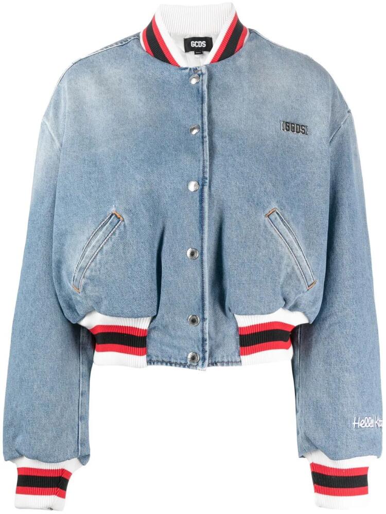 GCDS Hello Kitty denim bomber jacket - Blue Cover