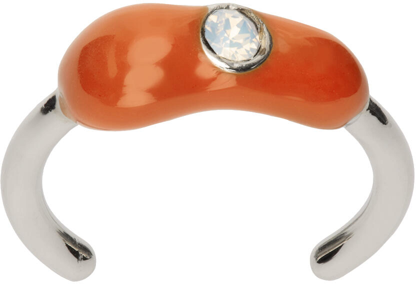 Panconesi SSENSE Exclusive Silver & Orange Toe Ring Cover