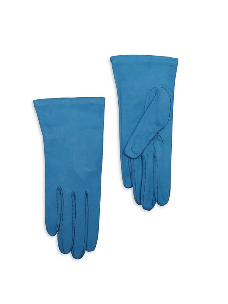 Portolano Women's Leather Gloves - Denim Blue Cover