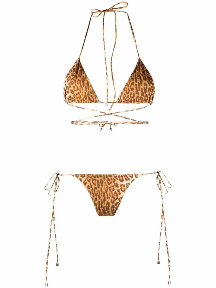 Manokhi leopard-print bikini set - Brown Cover