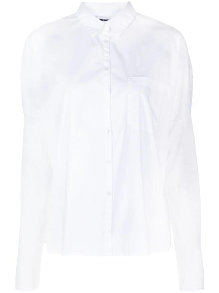 Kristensen Du Nord long-sleeve stretch-cotton shirt - White Cover