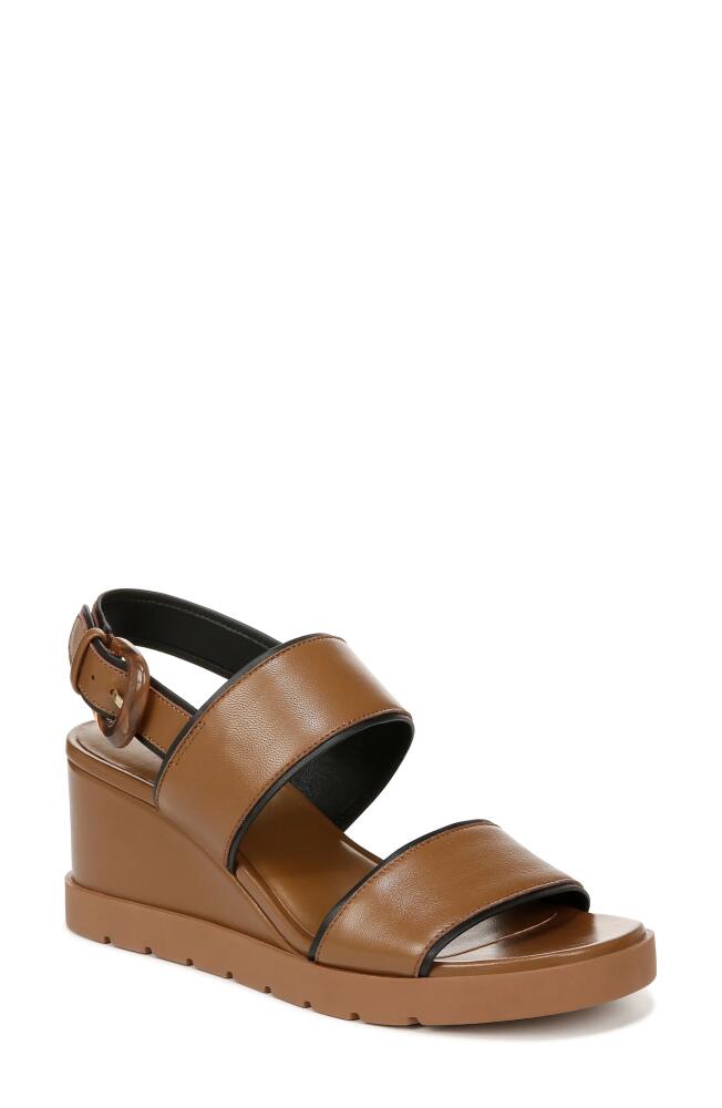 Vince Roma Slingback Platform Wedge Sandal in Peanut Cover