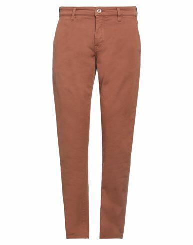 Siviglia Man Pants Brown Cotton, Elastane Cover