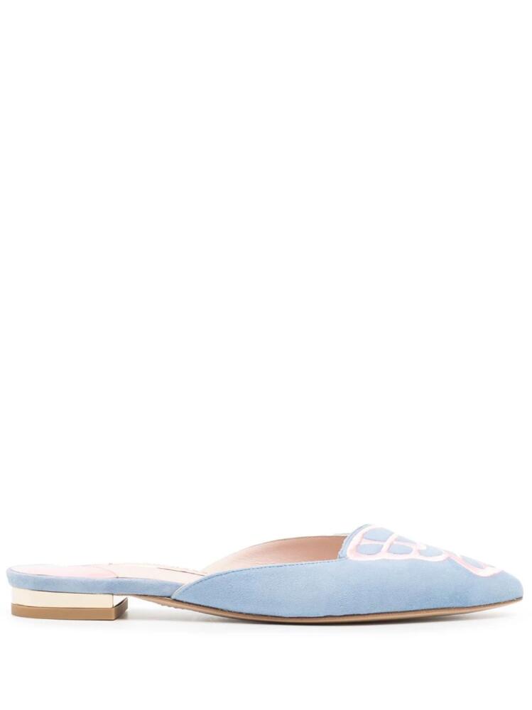 Sophia Webster Butterfly suede mules - Blue Cover