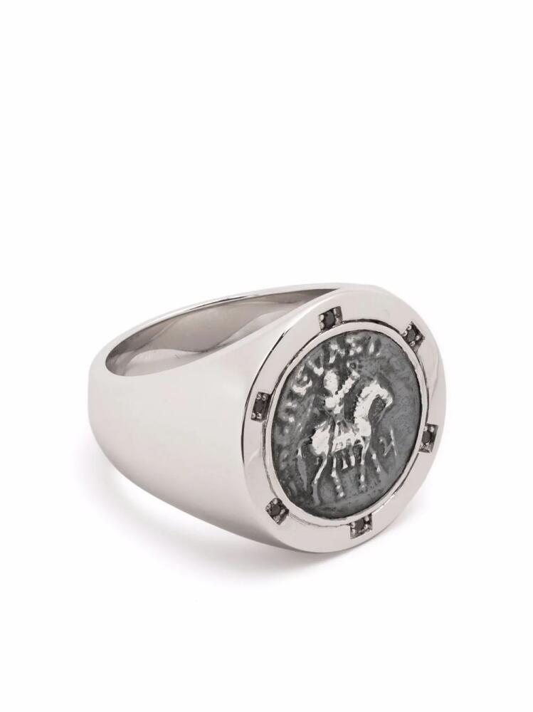 Tom Wood Coin sterling silver signet ring Cover