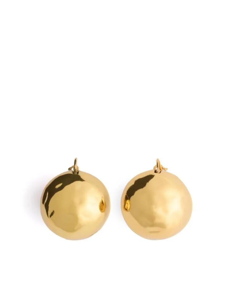 Patou Sphere hammered earrings - Gold Cover