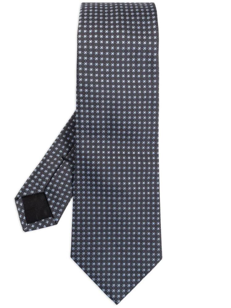 Lanvin geometric pattern tie - Grey Cover