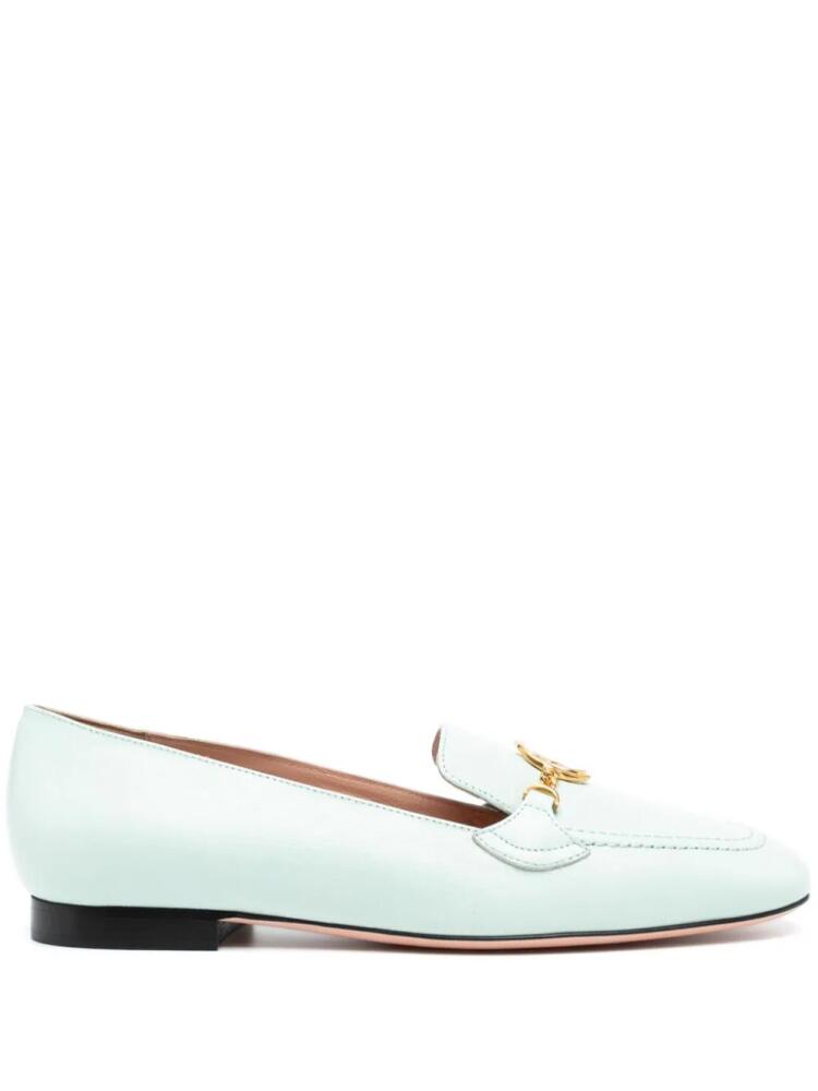 Bally Daily Emblem leather loafers - Green Cover