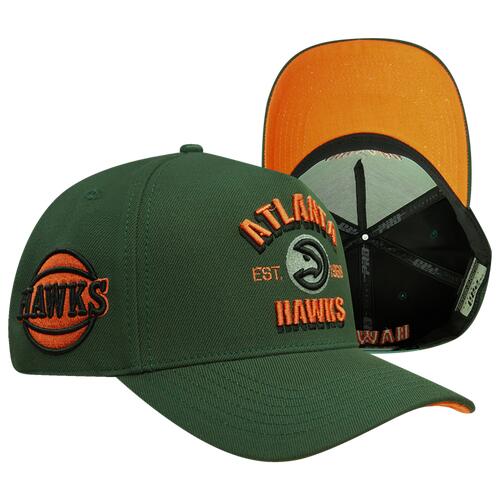 Pro Standard Mens Pro Standard Hawks Pinch Front Snapback - Mens Orange/Olive Cover