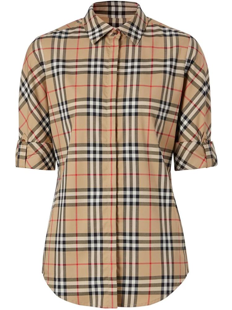 Burberry vintage check shirt - Brown Cover