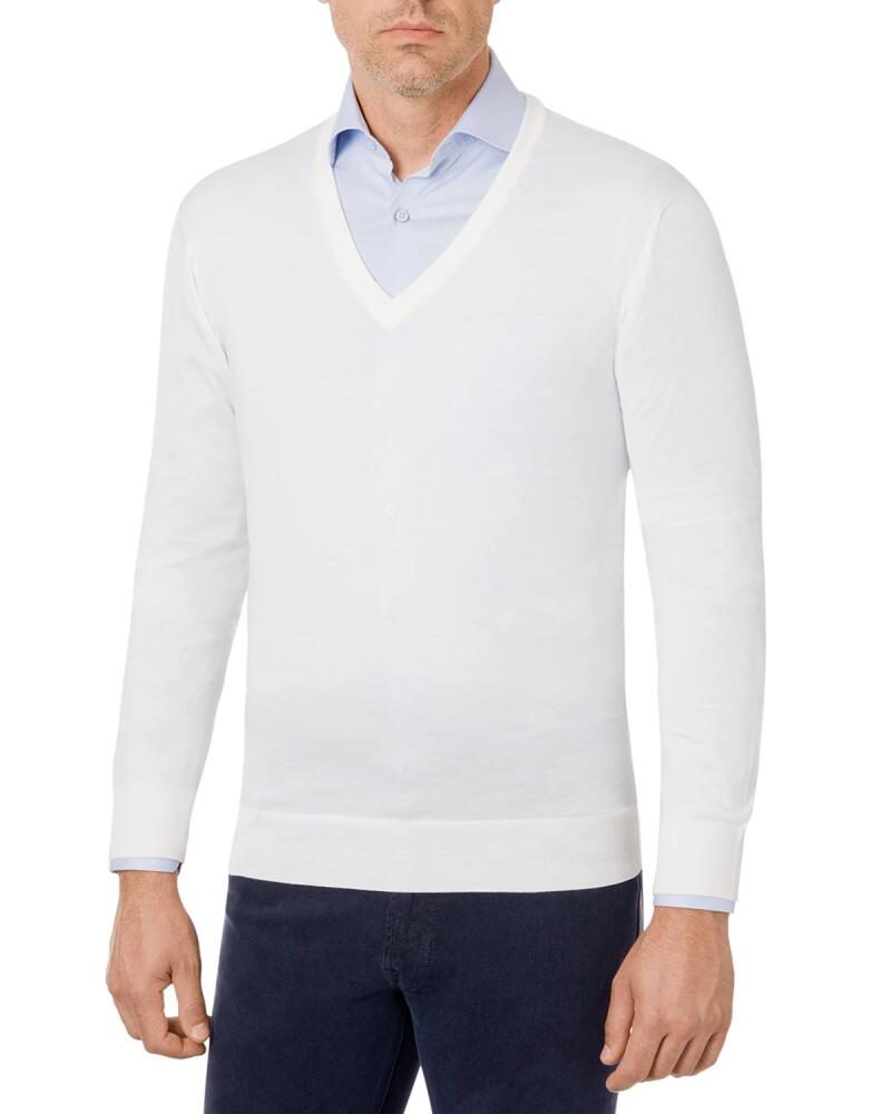 Stefano Ricci Men's V-Neck Wool-Silk Sweater Cover