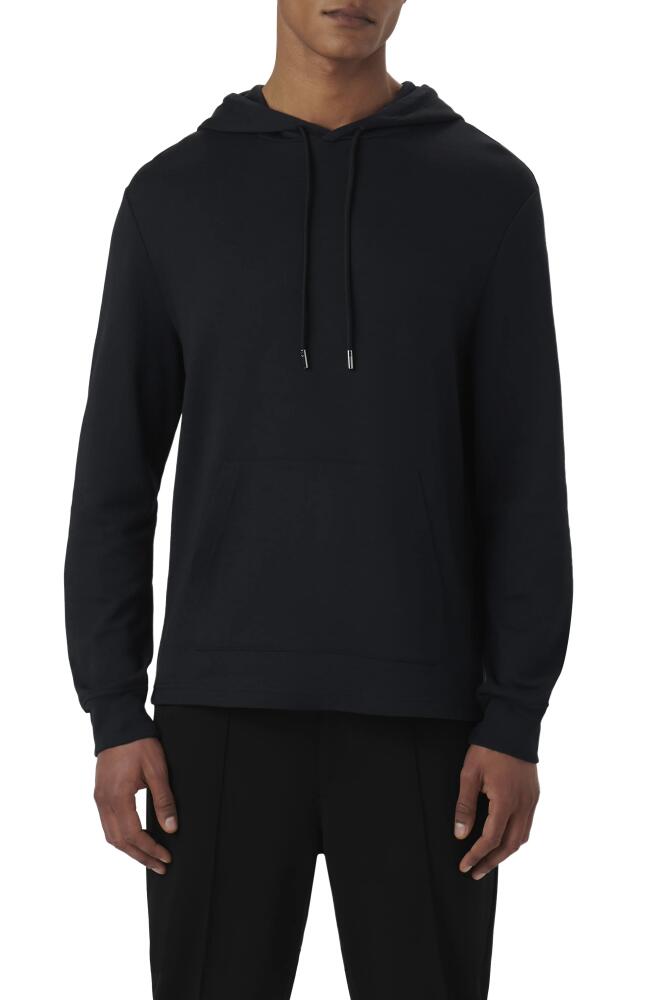 Bugatchi Solid Pullover Hoodie in Caviar Cover