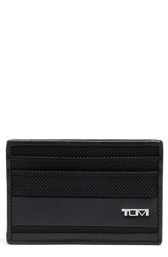 Tumi Slim Leather Card Case in Black Cover