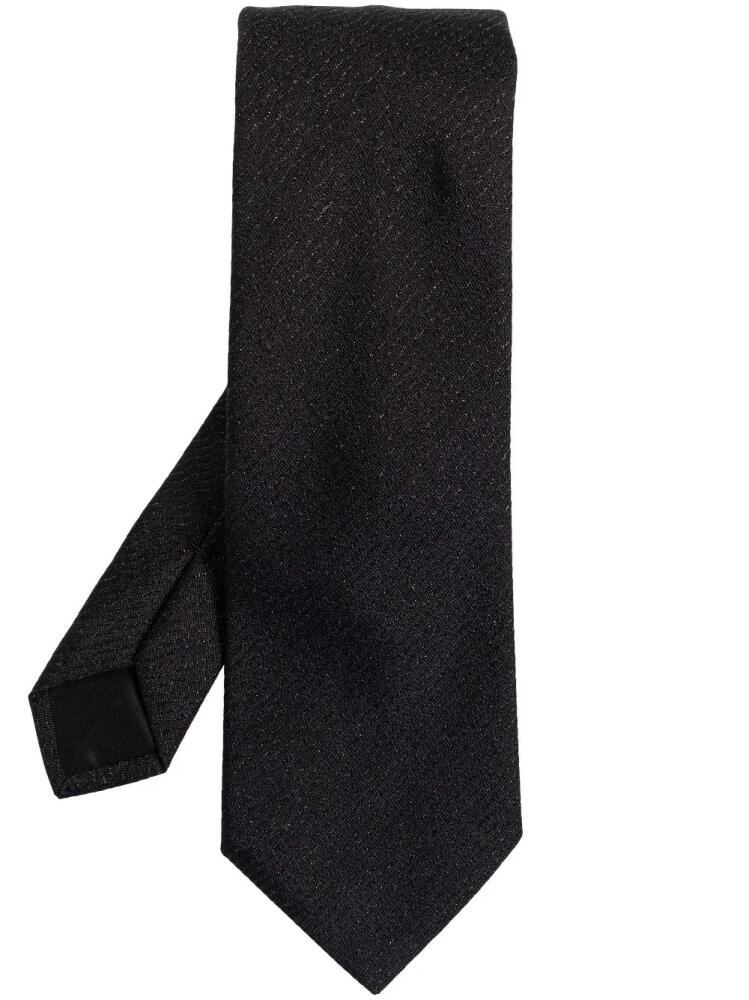 Lanvin lurex detailing tie - Black Cover