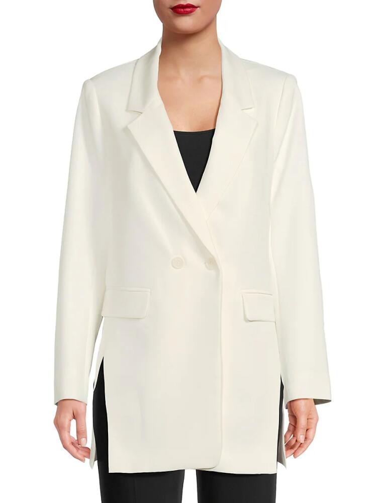 Kobi Halperin Women's Valentina Side Slit Blazer - Ivory Cover