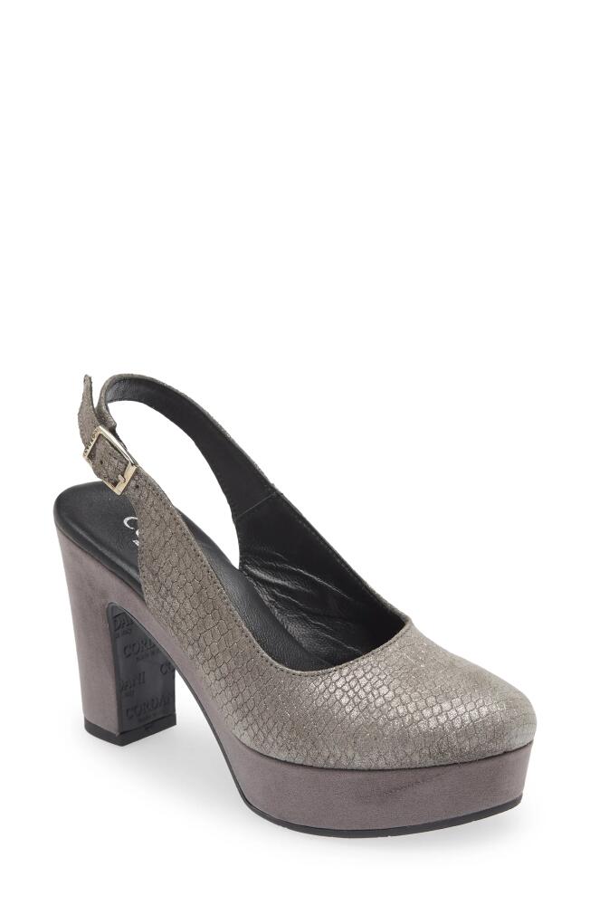 Cordani Torrie Platform Slingback Pump in Harley Mink Cover