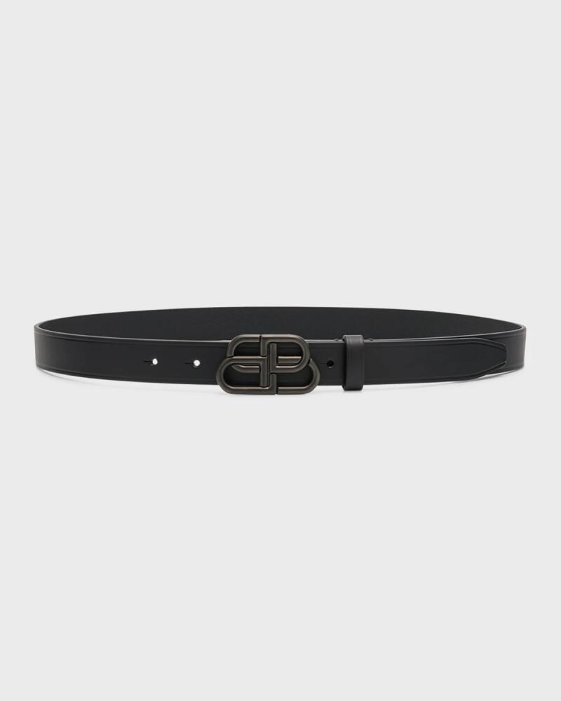 Balenciaga BB Leather Thin Belt Cover