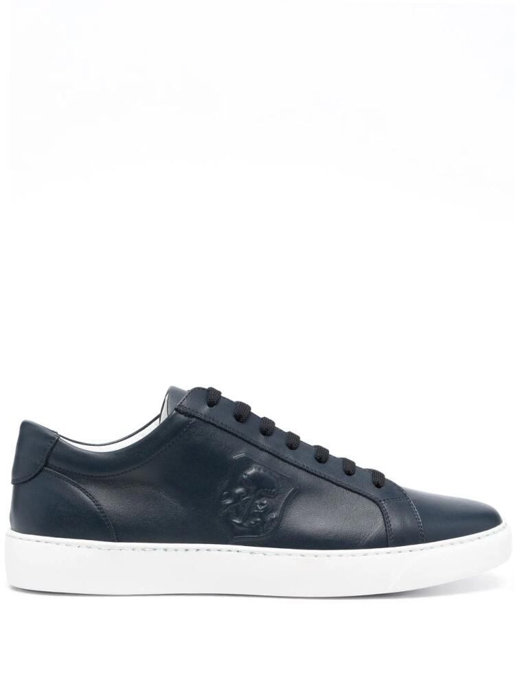 Corneliani Boston low-top leather sneakers - Blue Cover