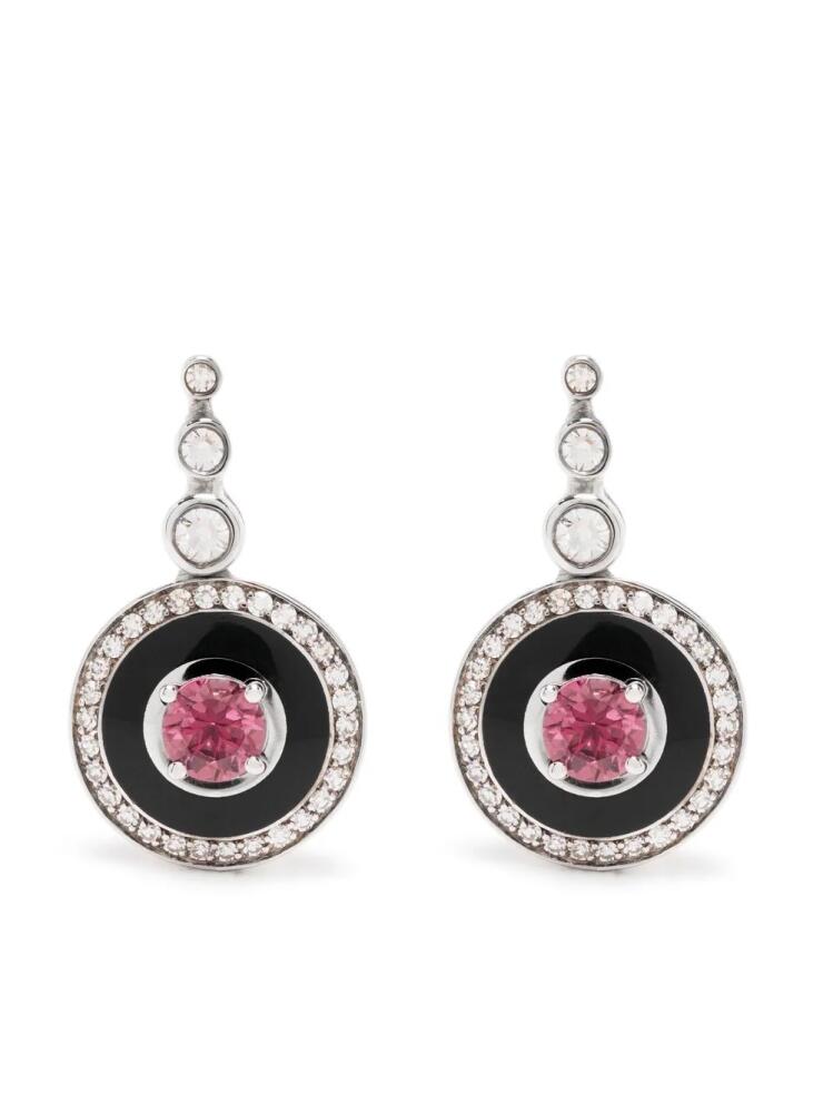 Selim Mouzannar 18kt white gold Mina rhodolite earrings - Silver Cover