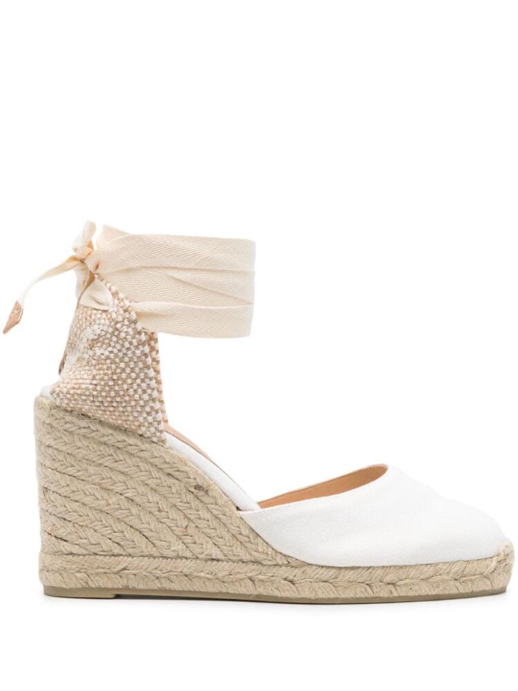 Castañer Carina 90mm wedge espadrilles - White Cover