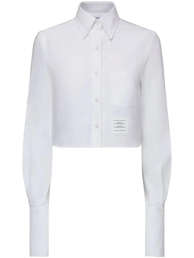 Thom Browne Armband and Flag patch shirt - White Cover