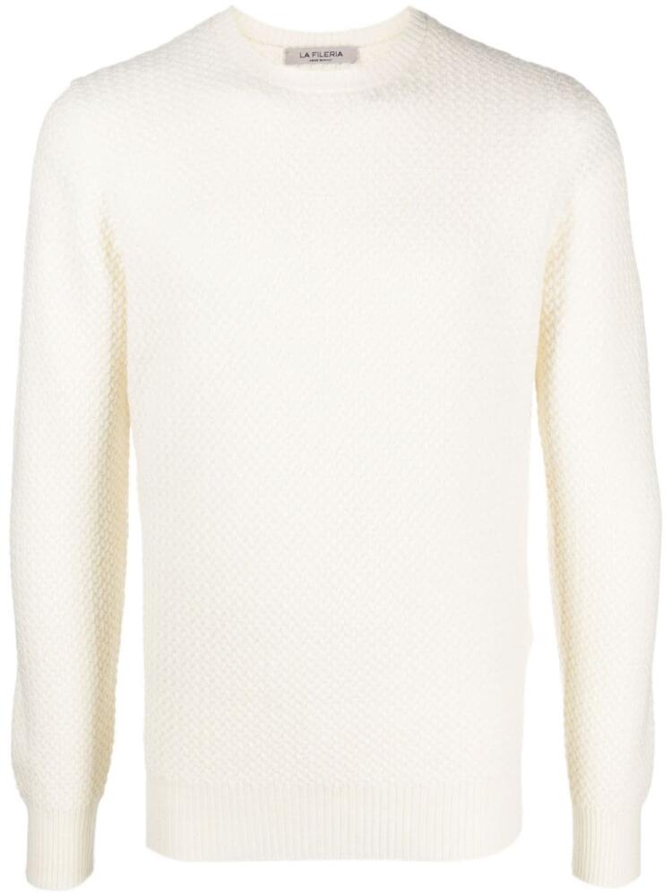 Fileria crew-neck wool jumper - White Cover