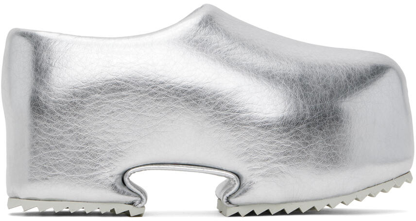 YUME YUME Silver Clog Slip-On Loafers Cover