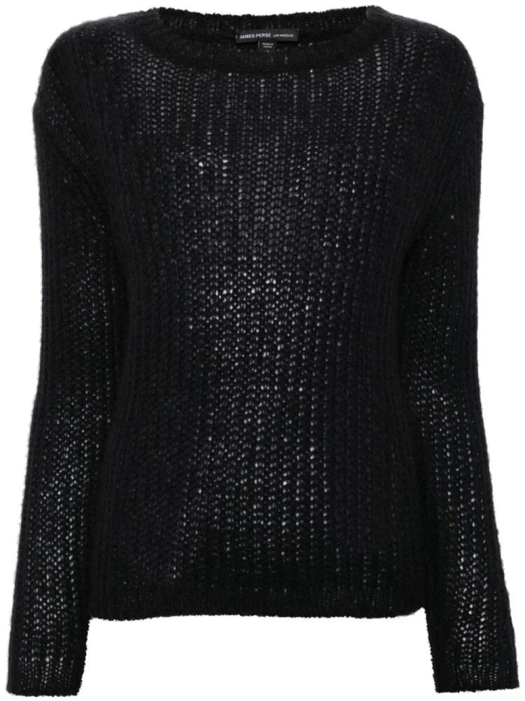 James Perse open-knit cashmere sweater - Blue Cover