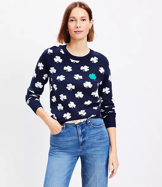 Loft Shamrock Sweater Cover