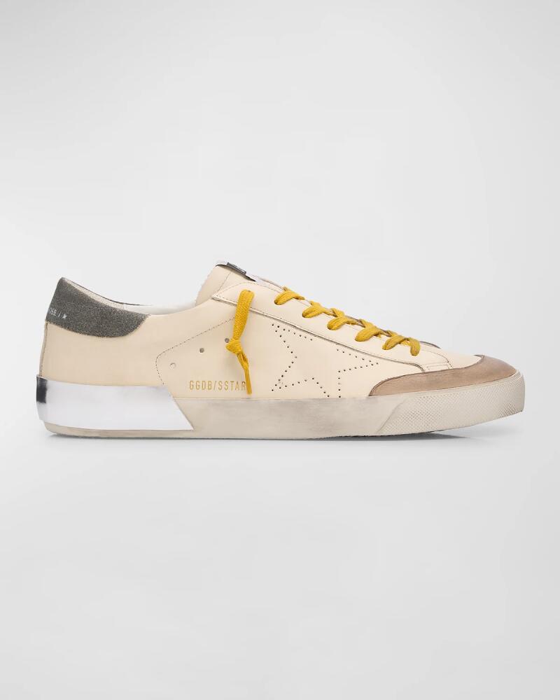 Golden Goose Men's Super-Star Penstar Leather Low-Top Sneakers Cover