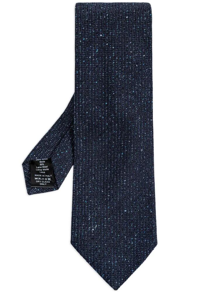 Lanvin lurex detailing tie - Blue Cover