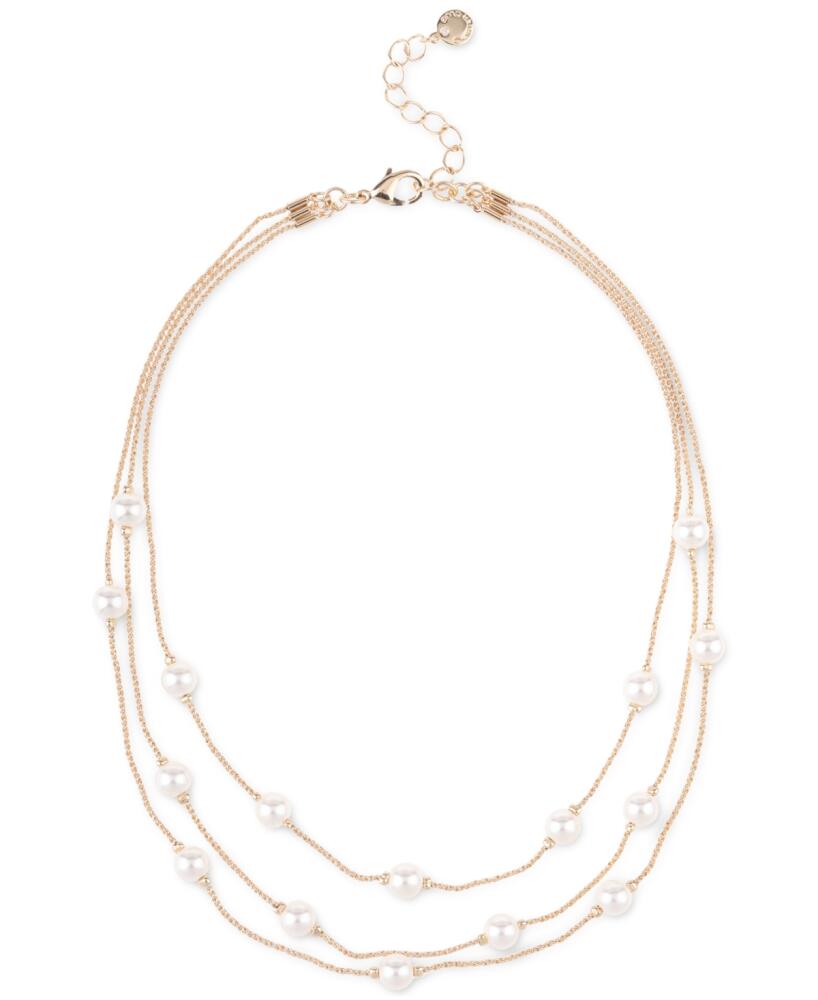 Charter Club Imitation Pearl Layered Necklace, 16" + 2" extender, Created for Macy's - White Cover