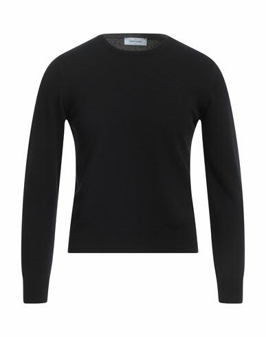 Gran Sasso Man Sweater Black Virgin Wool, Viscose, Cashmere Cover