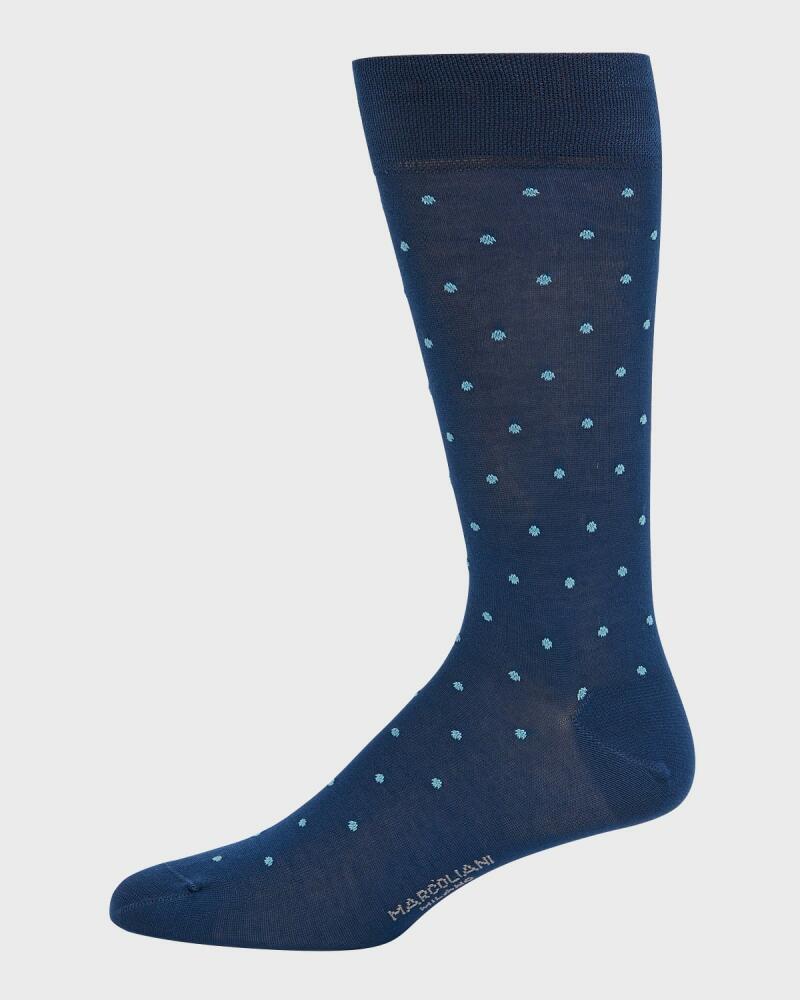 Marcoliani Men's Polka Dot Crew Socks Cover