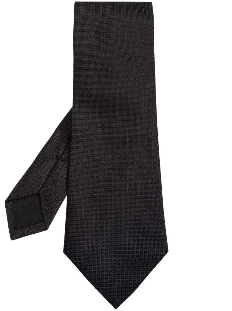 Lanvin jacquard pattern tie - Black Cover