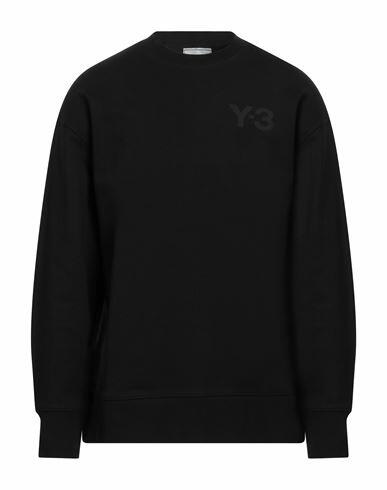 Y-3 Man Sweatshirt Black Cotton, Elastane Cover