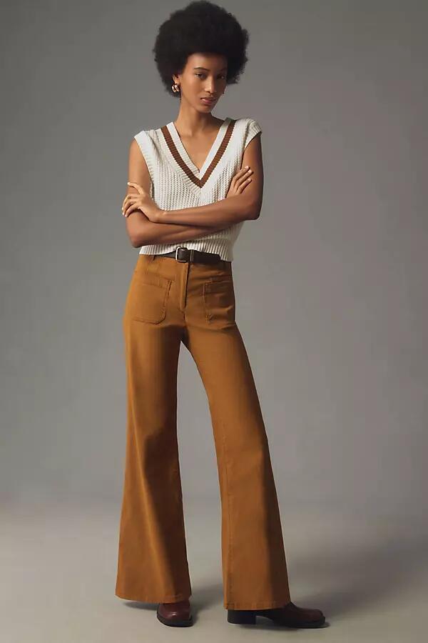 The Junie High-Rise Wide-Leg Flare Pants by Maeve Cover