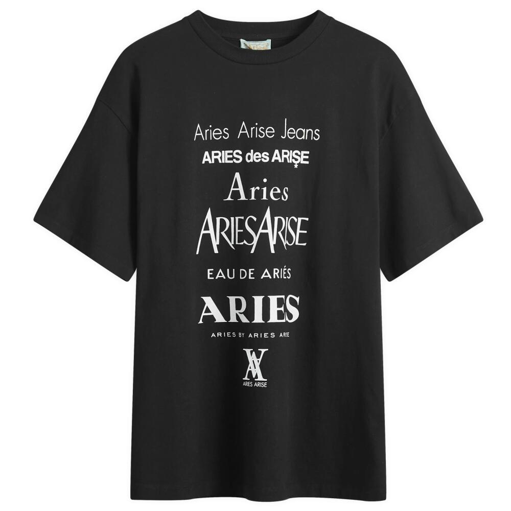 Aries Men's Perfume T-Shirt in Black Cover