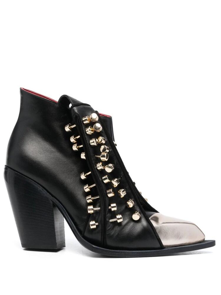 HARDOT stud-embellished ankle boots - Black Cover